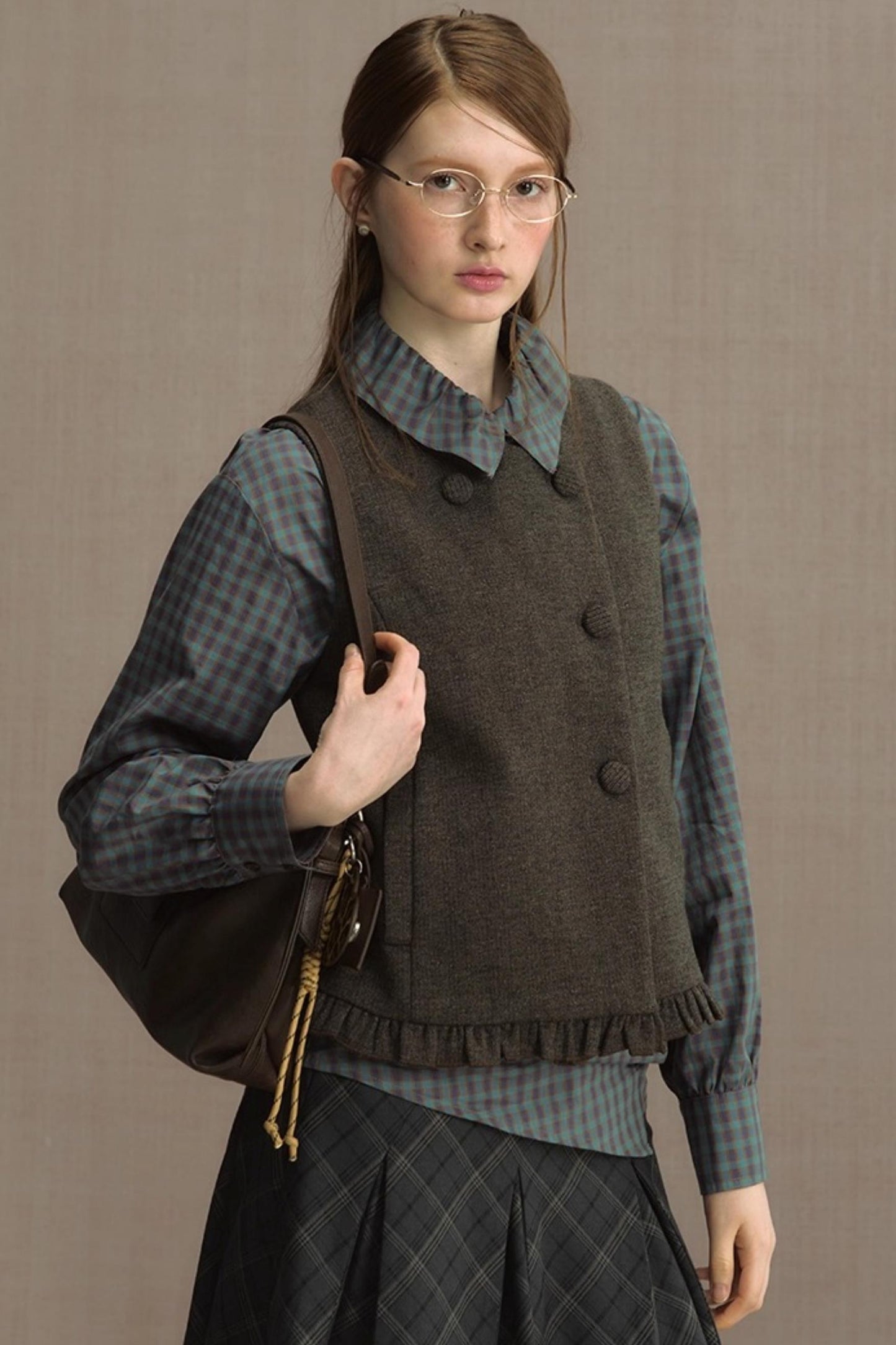 Foreign Style Sleeveless Vest Set-Up