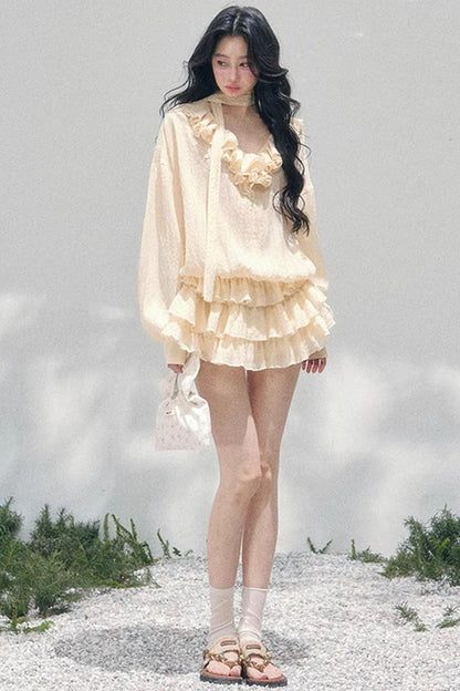 Evening Breeze French Dress Set