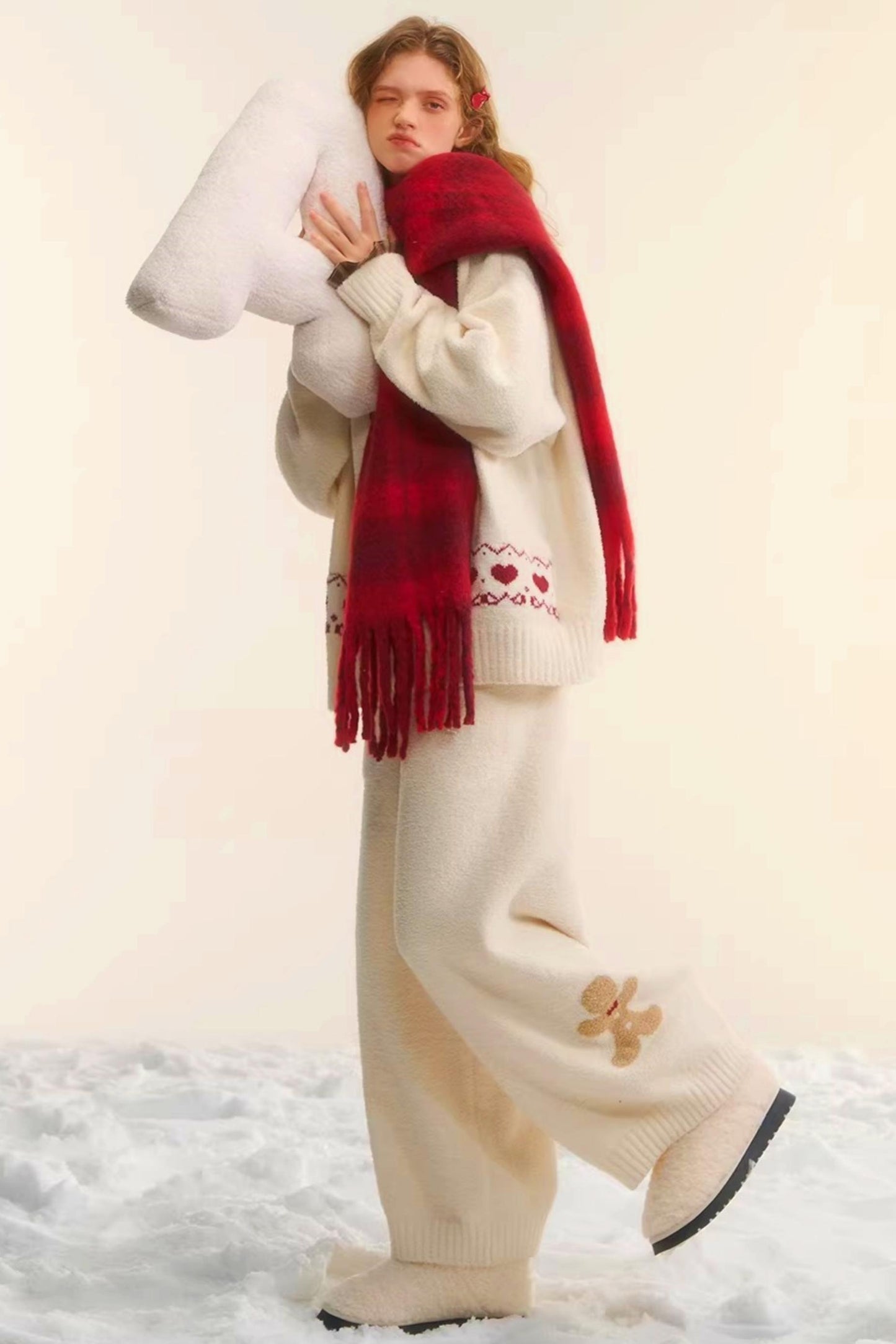 Gingerbread Fair Isle Knit Sweater Set-Up