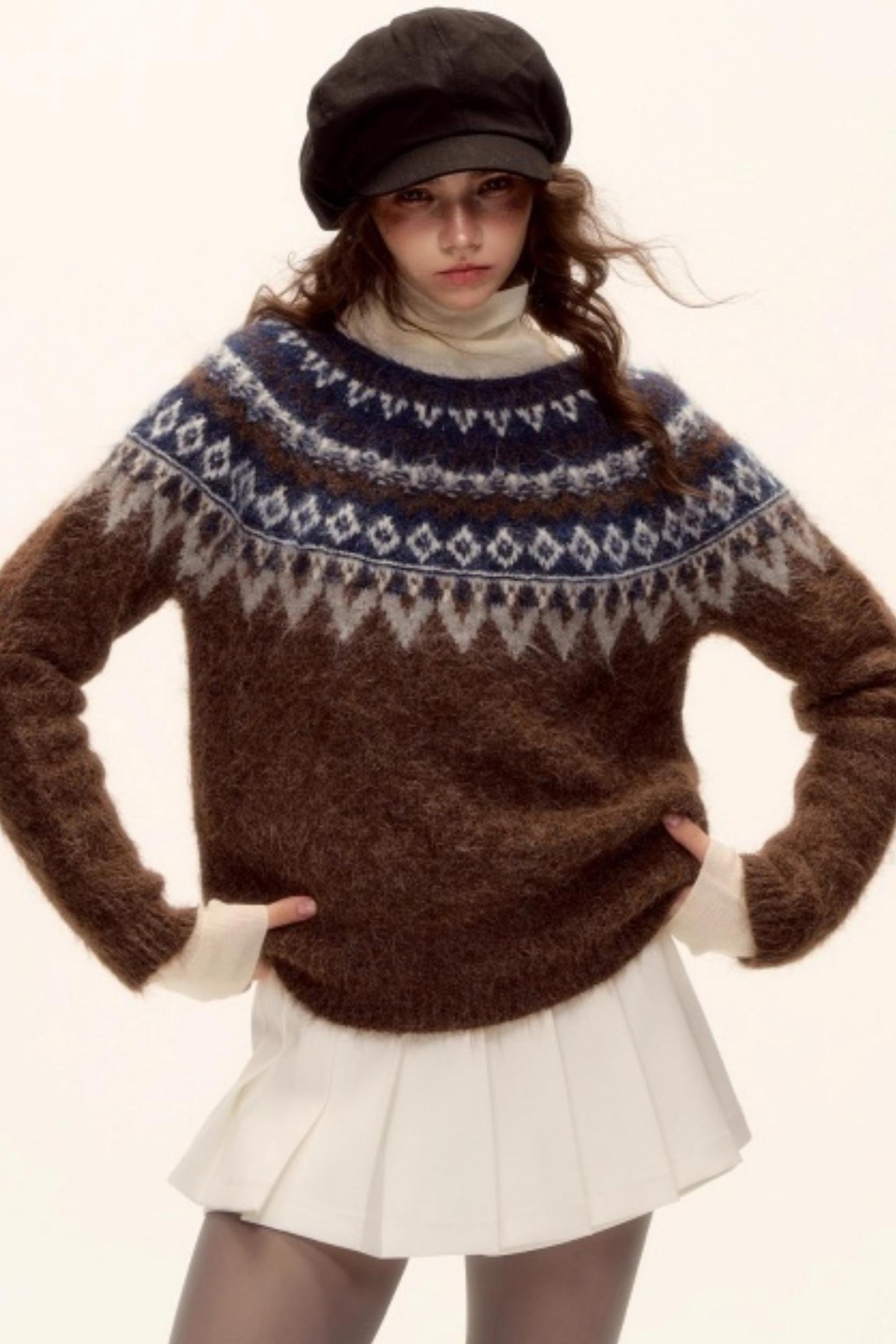Wool Blend Fair Isle Sweater