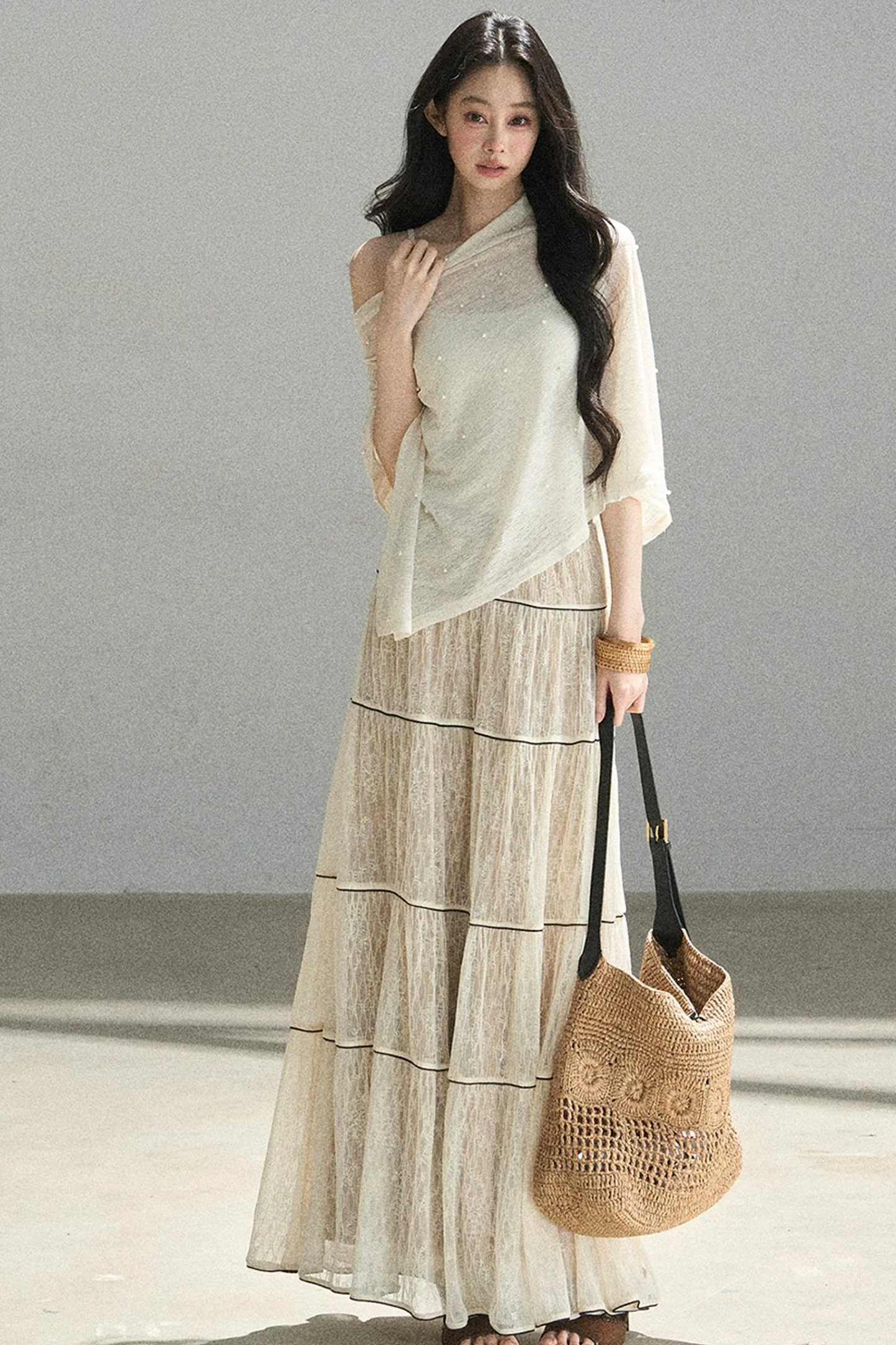 Through the Fog Lace Skirt