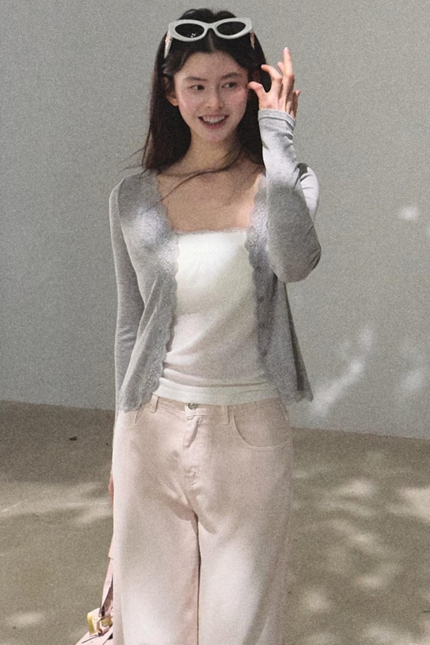 Linen Lace Off-Shoulder Top