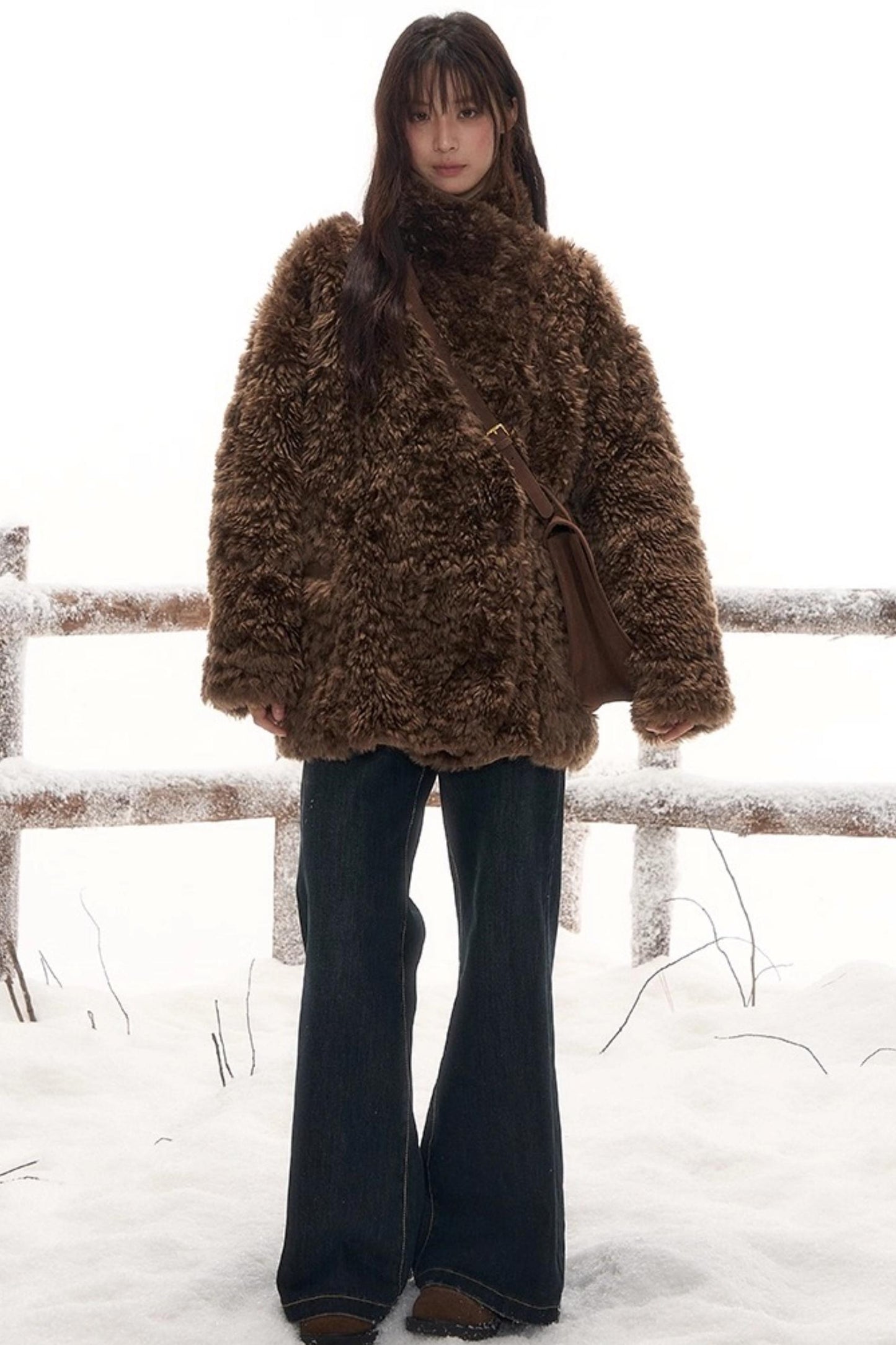 Reversible Leather Fur Coat