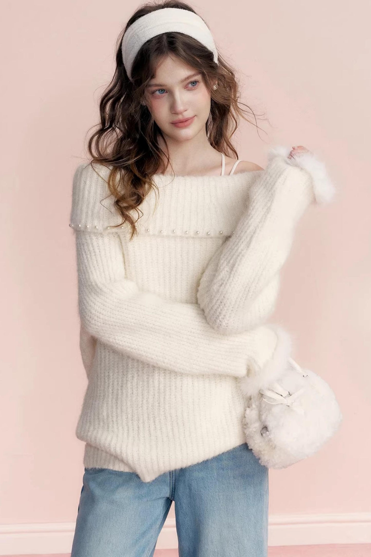 Winter Romance Pearl Sweater