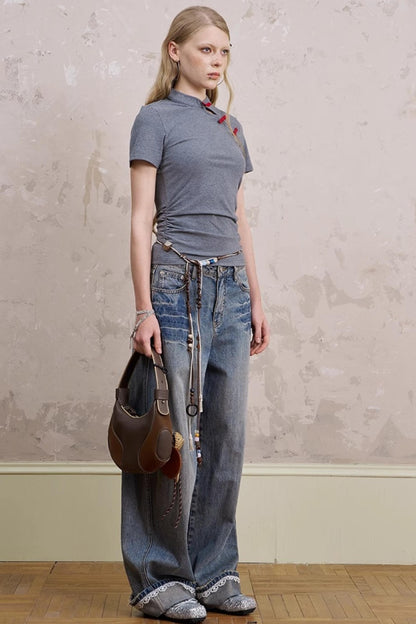 Slim Fit Colorblock Top