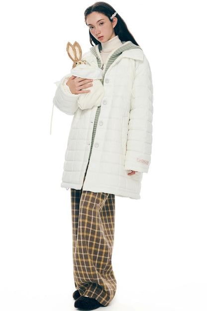 Light Quilted Mid-Length Coat