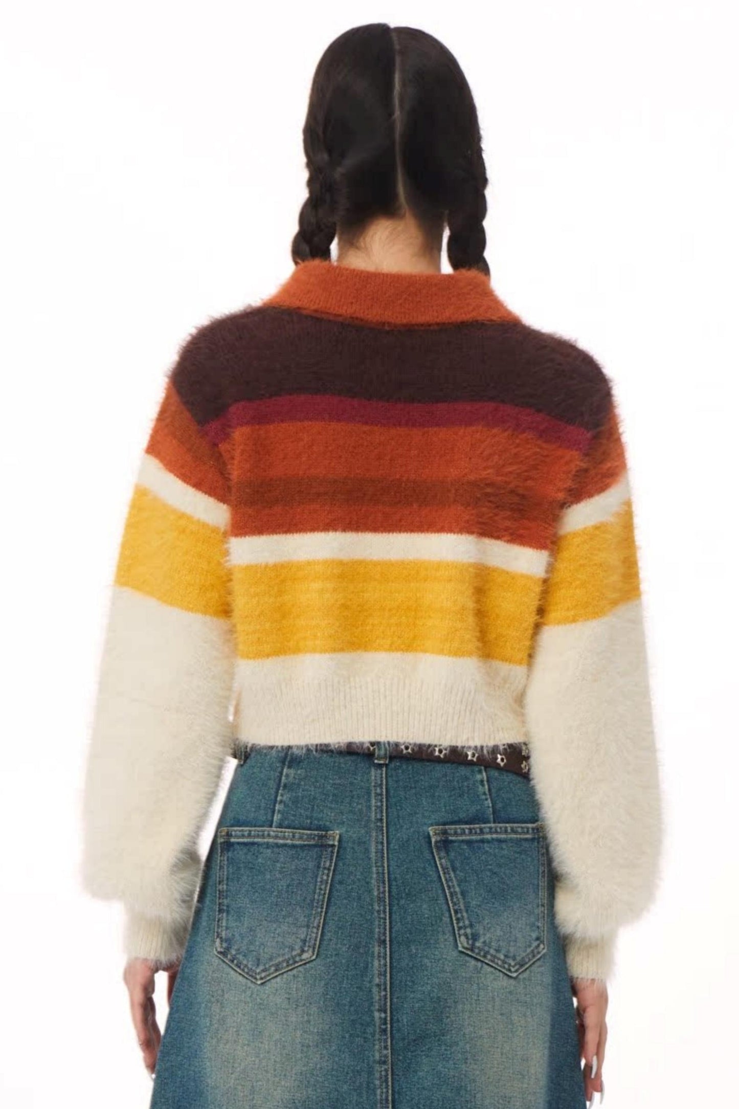 Lazy Retro Polo Neck Sweater