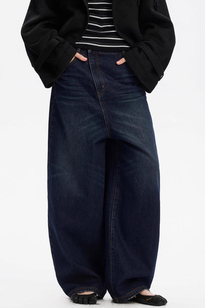 Vintage Yellow Distressed Jeans