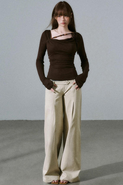 Rose Swing Collar Top