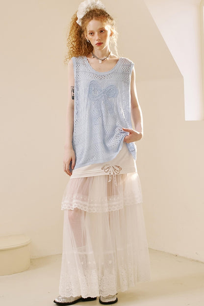 Chic Crochet Knit Top