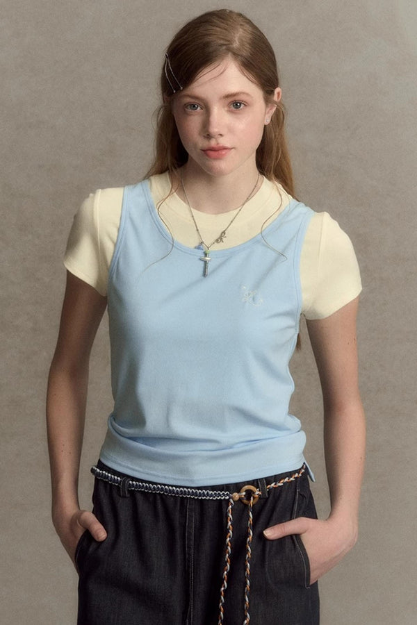 Slim Fit Two-Piece Tee