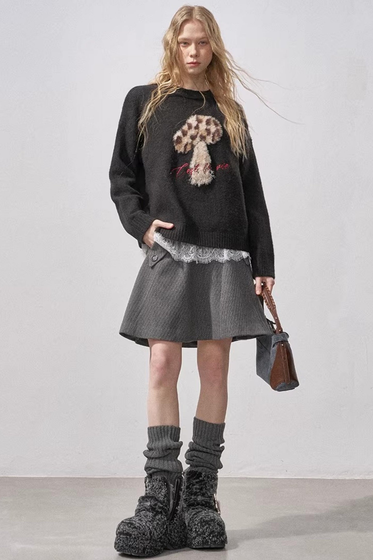 Mushroom Knit Sweater