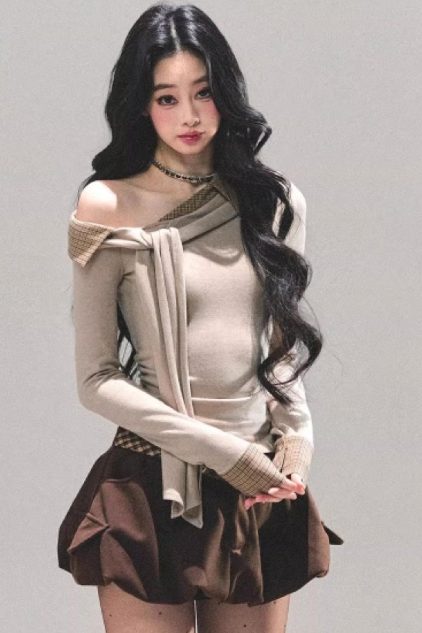 Knit Off-Shoulder Top