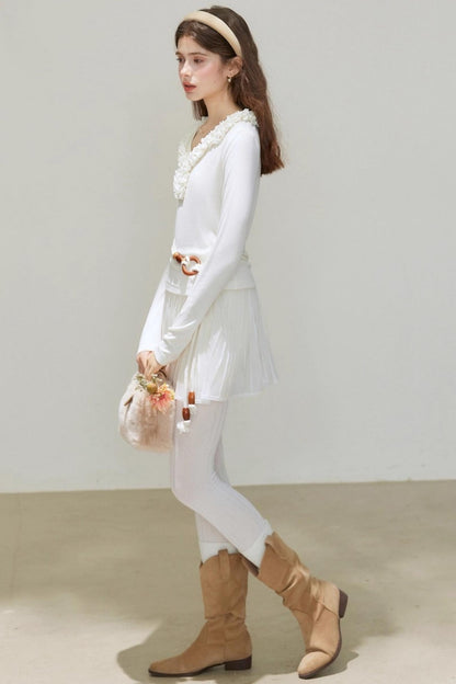 V-Neck Long-Sleeved Base Shirt