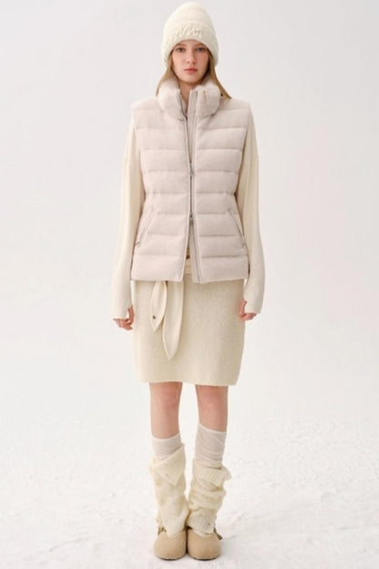 Retro Wool Blended Cardigan Set-Up