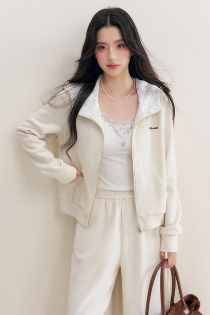 Rose Hooded Jacket & Pants Set-Up