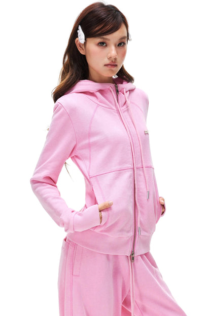 Double-Ended Zipper Jacket & Sweatpants Set-Up