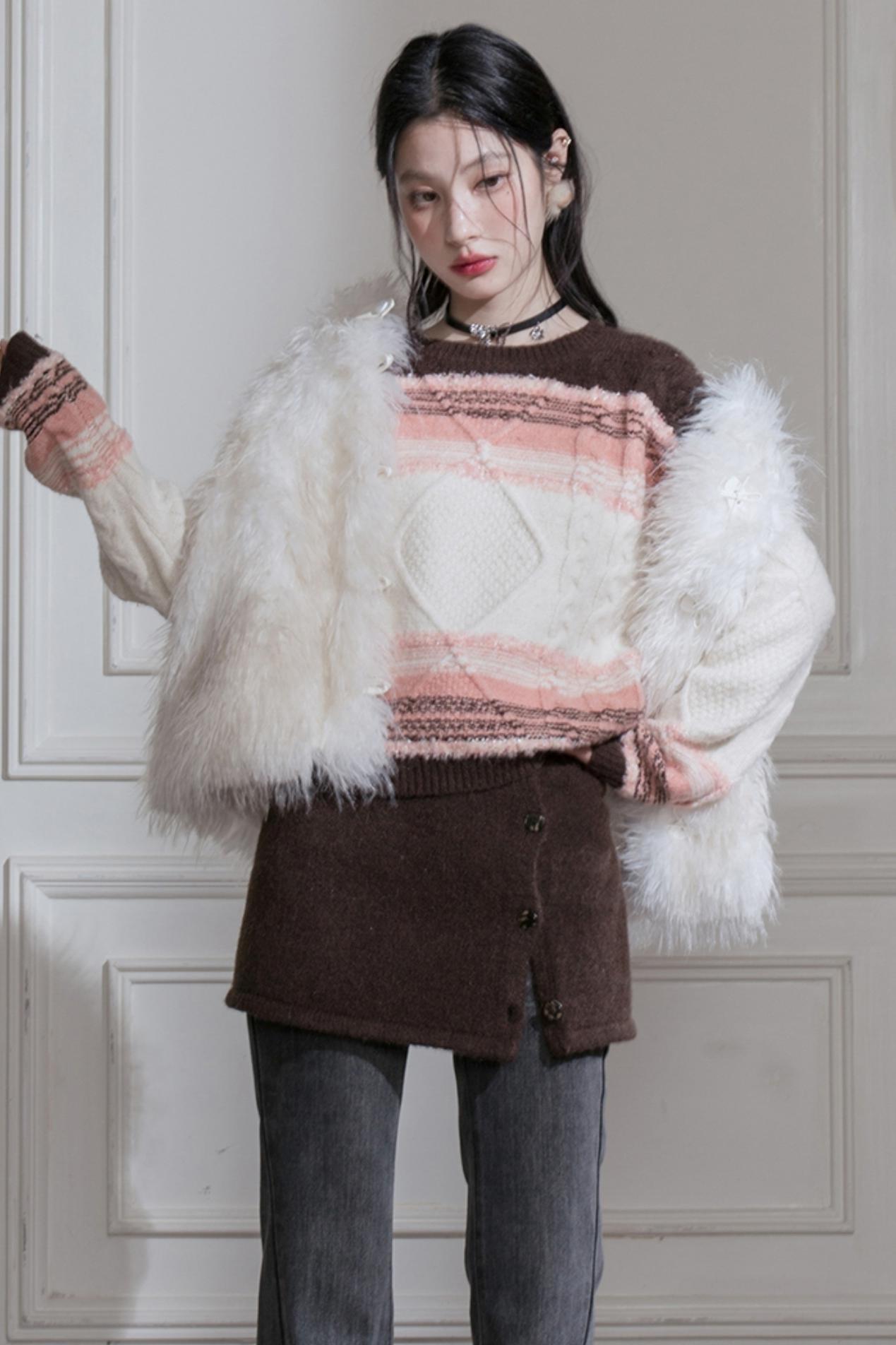 Cedar Milk Eco-Friendly Fur Vest