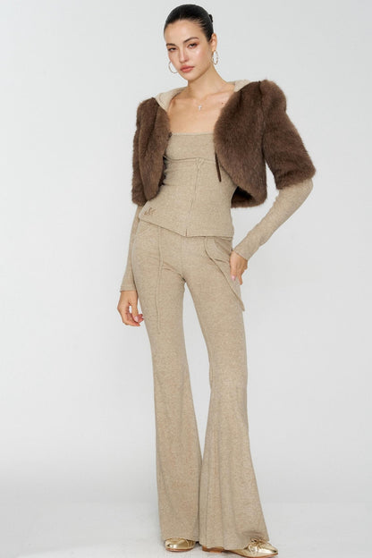 Girl Devil Horn Fleece Set-Up