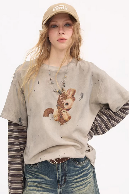 Blooming Soon Spliced Top