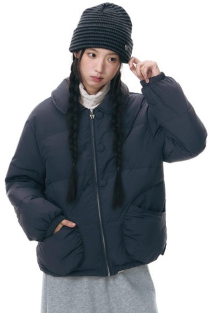 Star Brushed Turtleneck Long-Sleeved Top