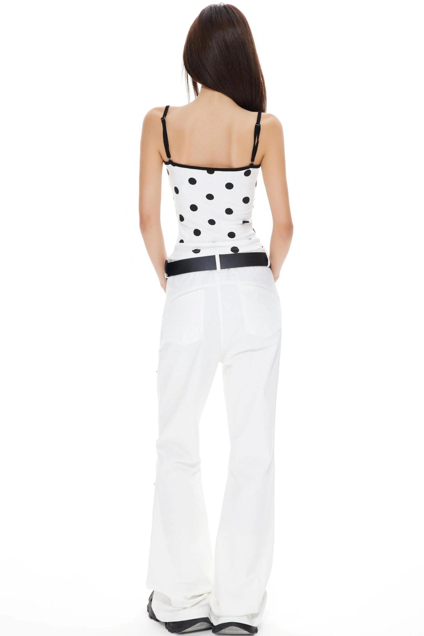 Polka Suspender Vest