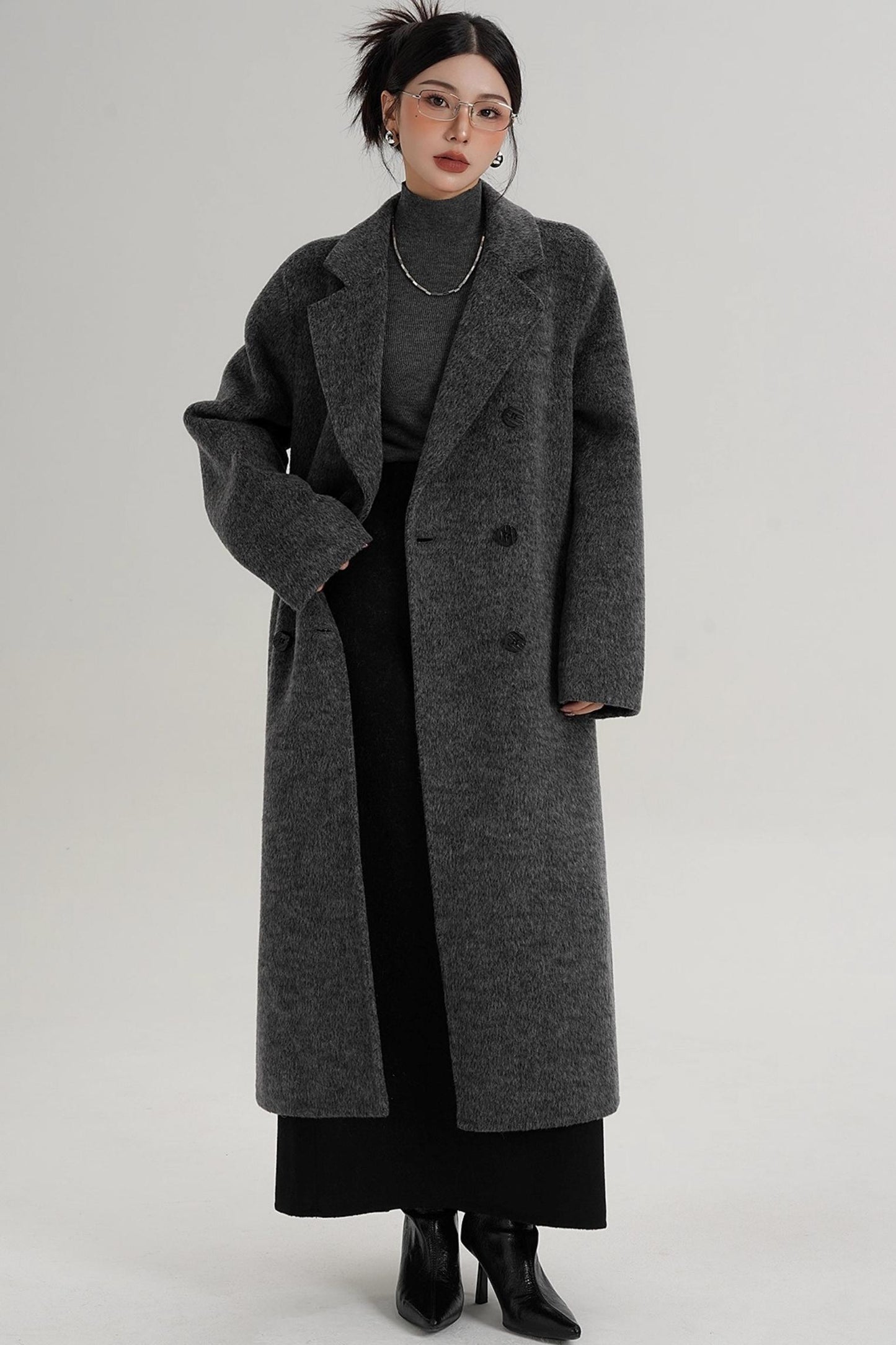 Textured Wool Suit Coat