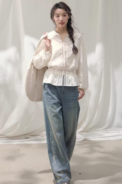 Navy Collar Breeze Shirt