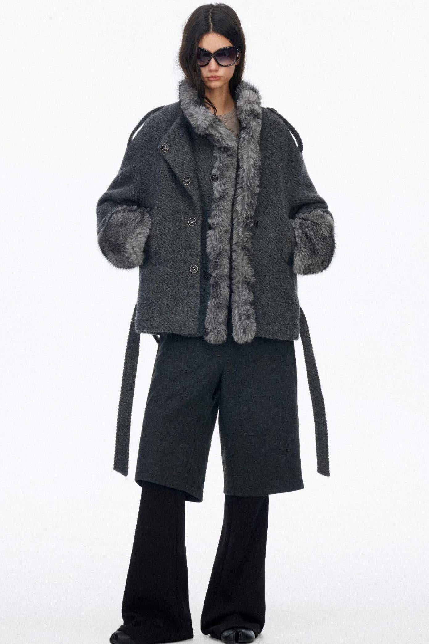 Layered Draped Bootcut Pants