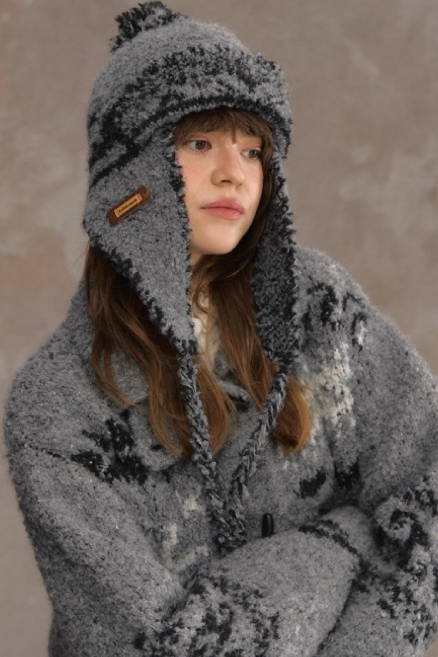 Retro Collegiate Knitted Cardigan