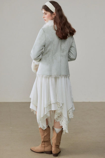 Loose Lapel Thickened Warm Jackets