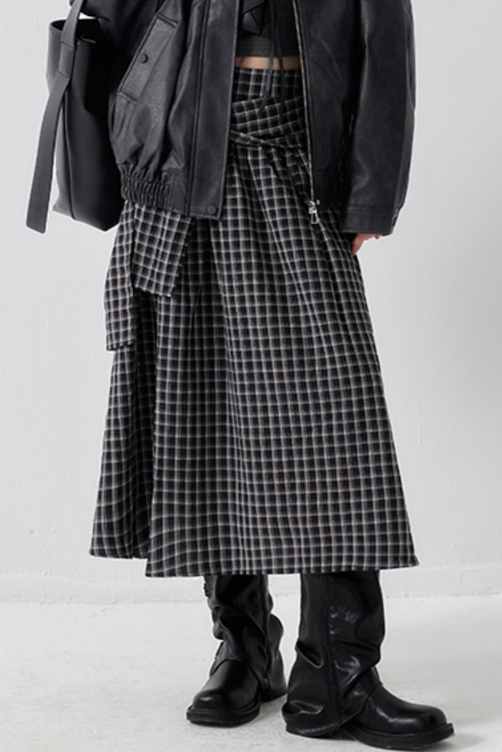 Chic Check A-Line Skirt