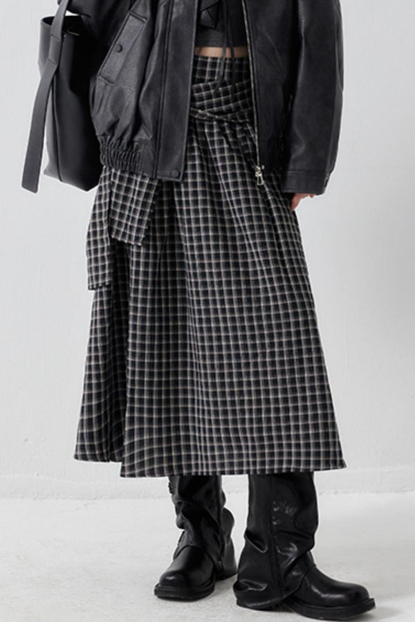 Chic Check A-Line Skirt
