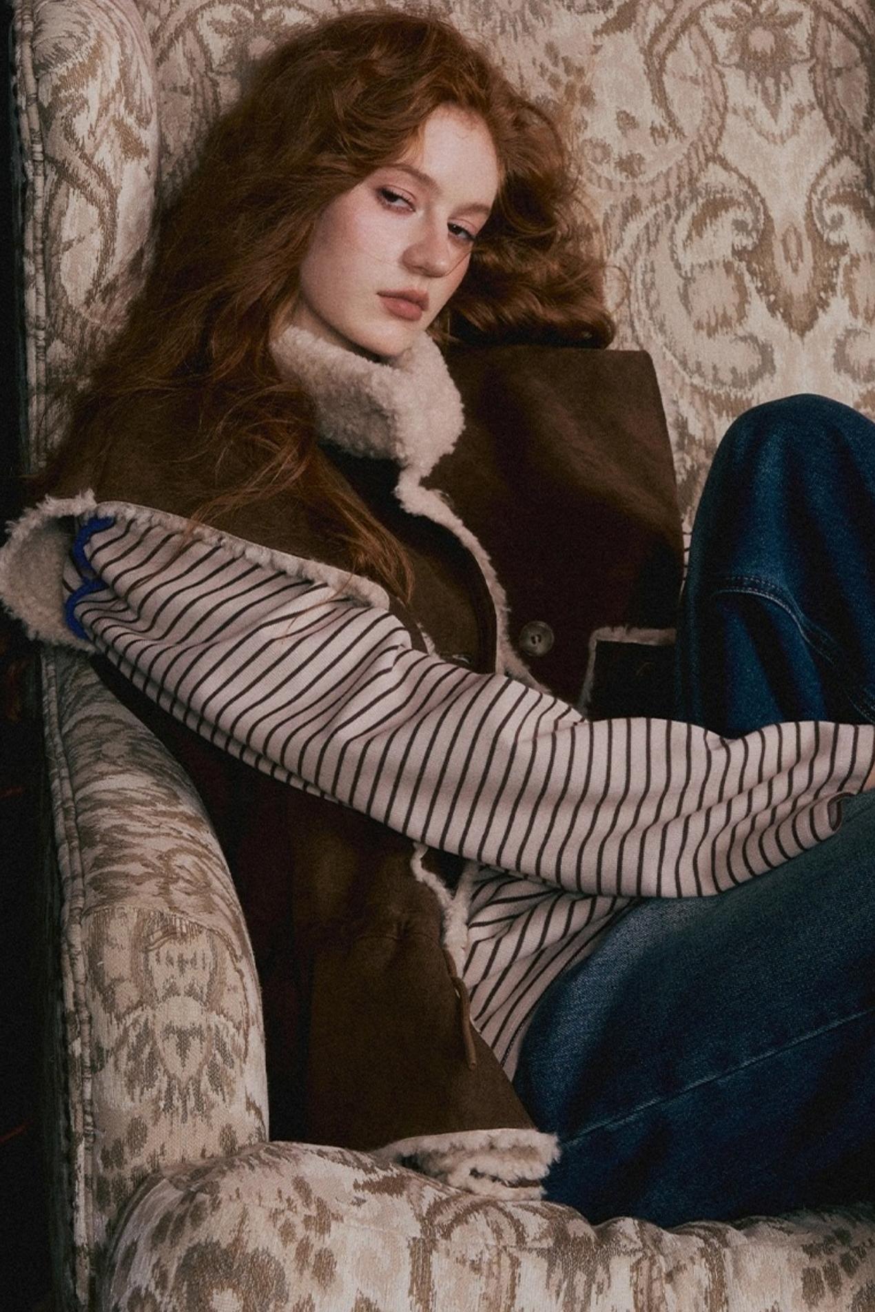 Reversible Fur Suede Vest Jacket