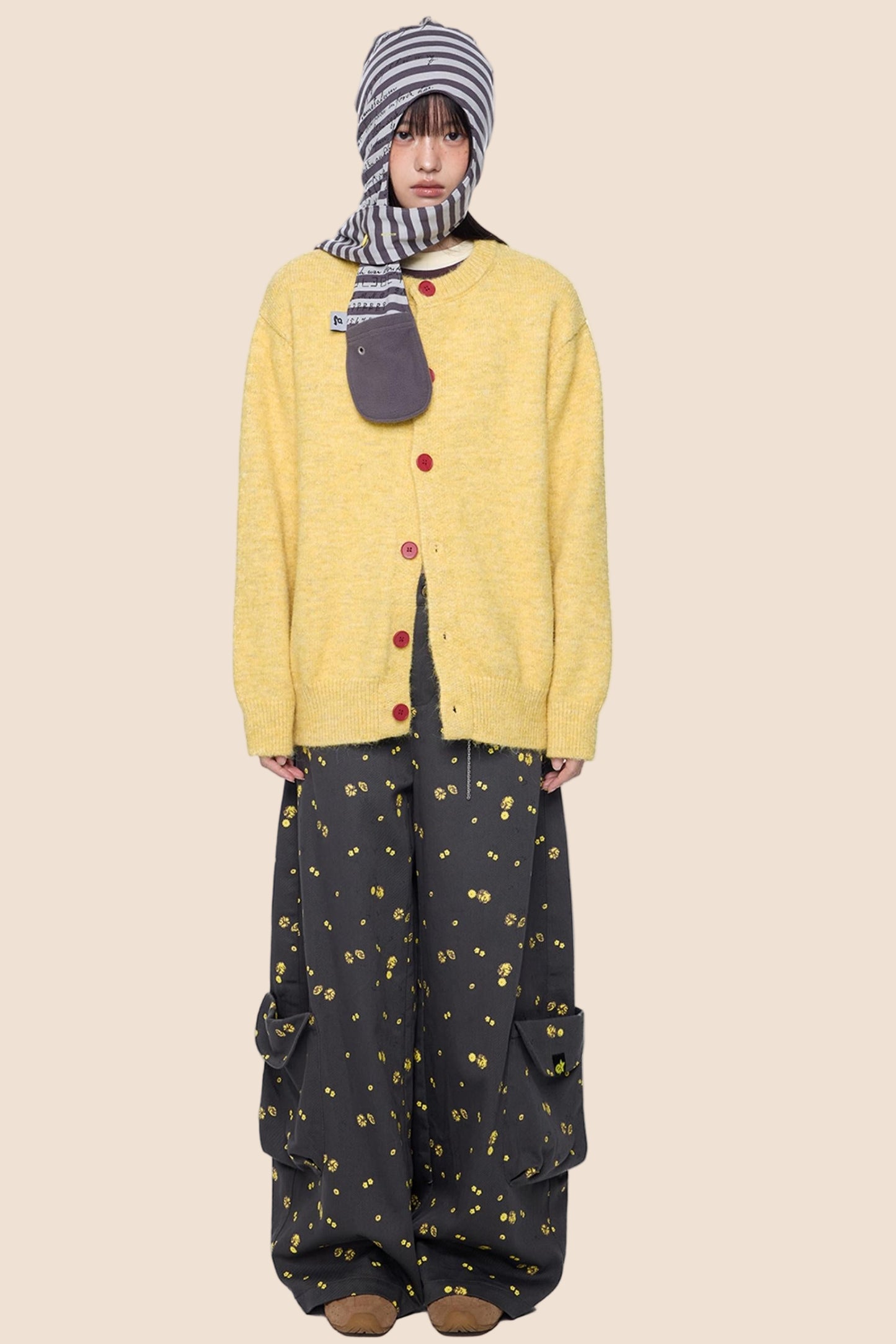 Fall Wool Button-Knitted Cardigan