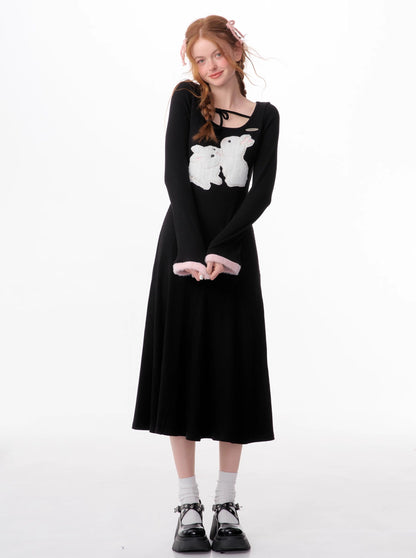 american vintage bunny thin dress