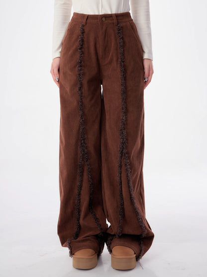 American retro high-waisted slim pants