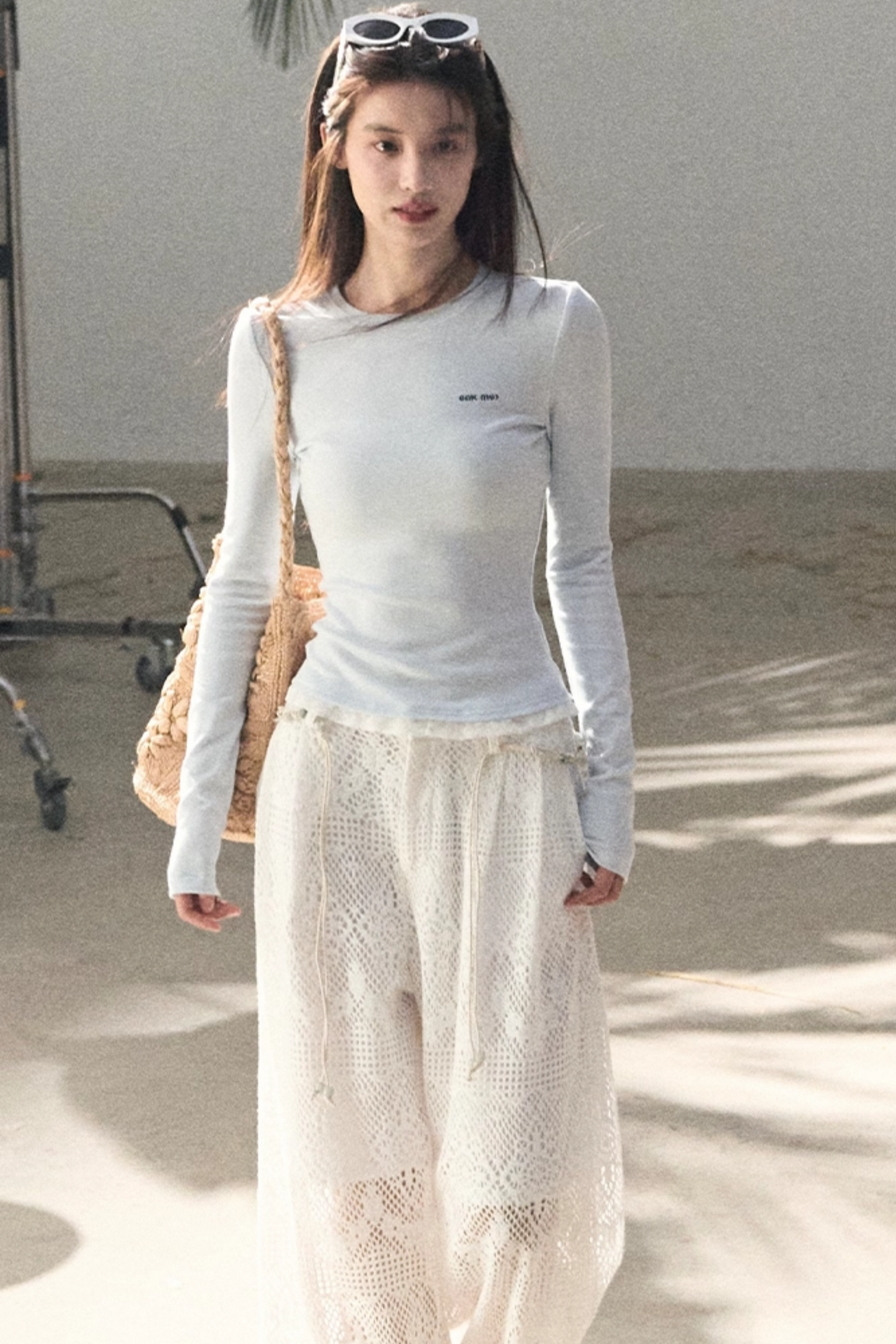 Hollow Crochet Lace Pants