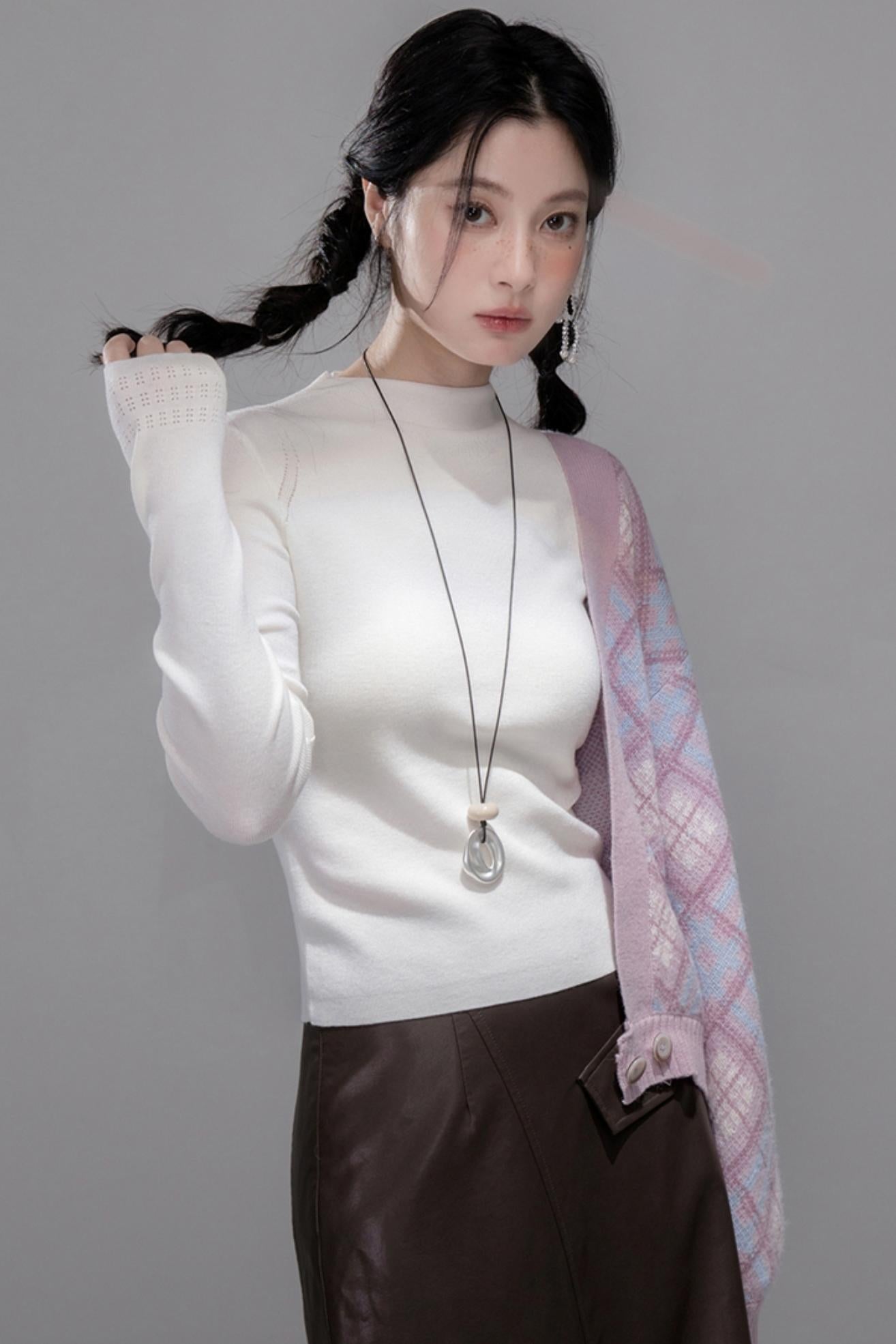 Rich Brown Leather Skirt