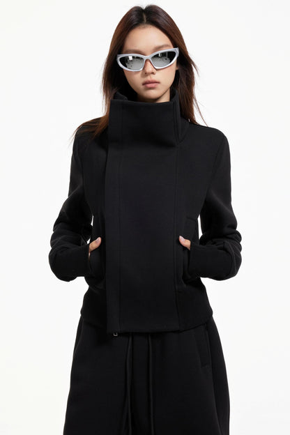 High Collar Slim Jacket Set-Up