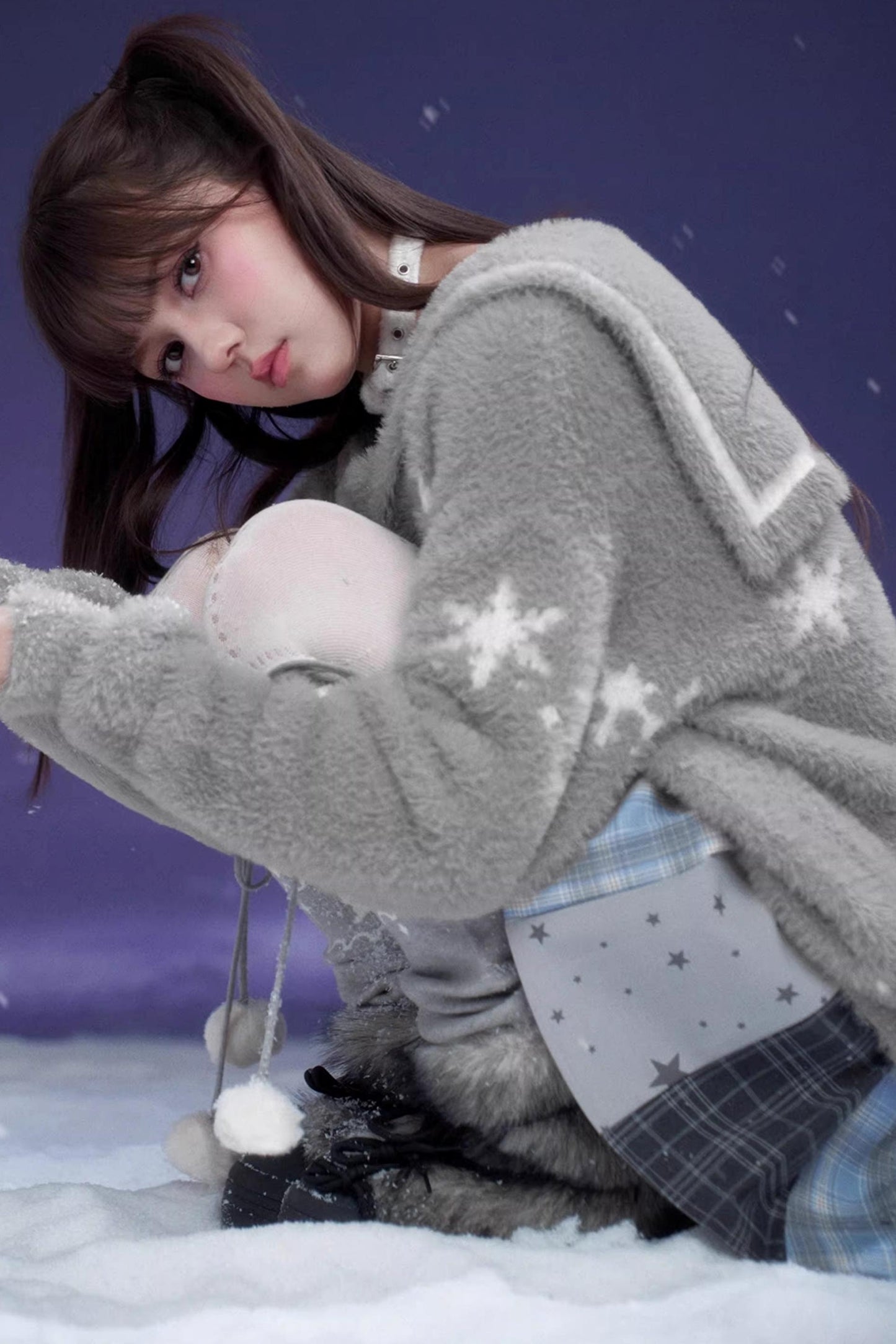 Sweet Gray Sailor Sweater