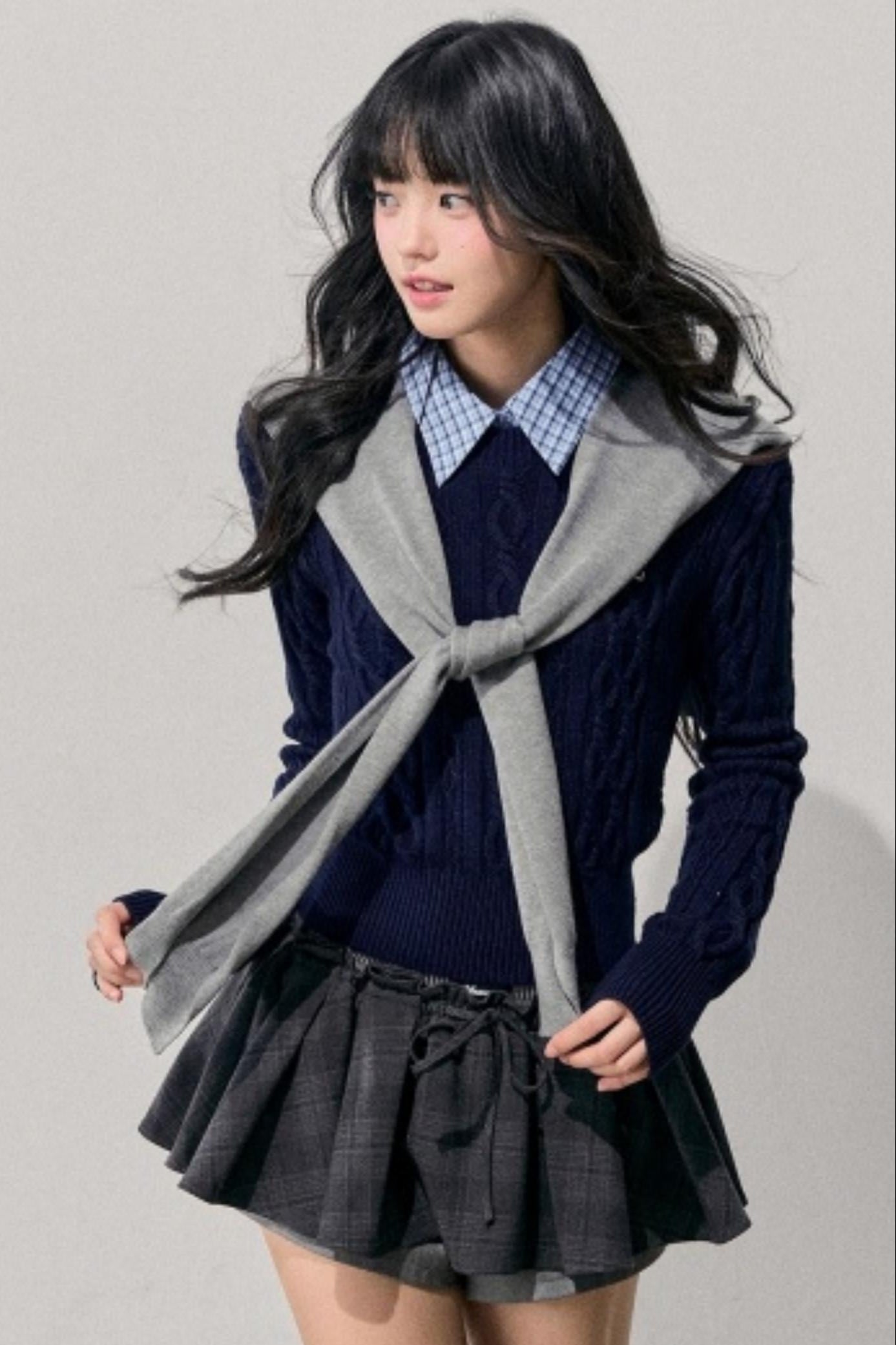 Unfinished Poem Plaid Sweater