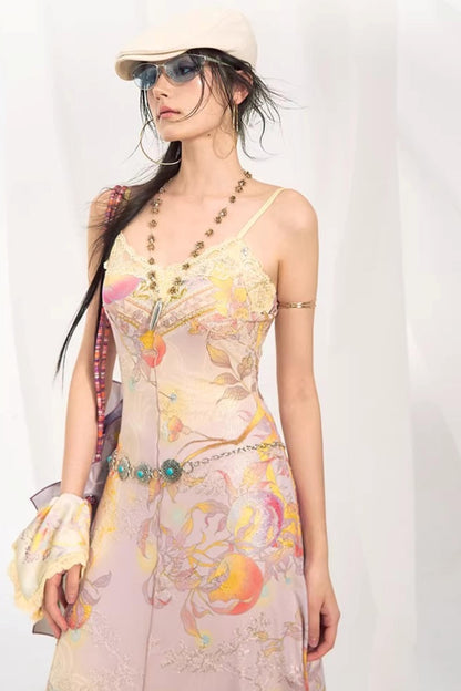 Spicy Girl Embroidered Knit Dress