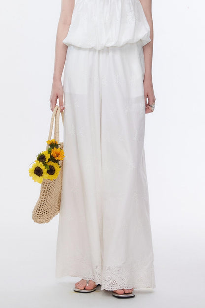 Skeleton V-Neck Ensemble Pants Set-Up