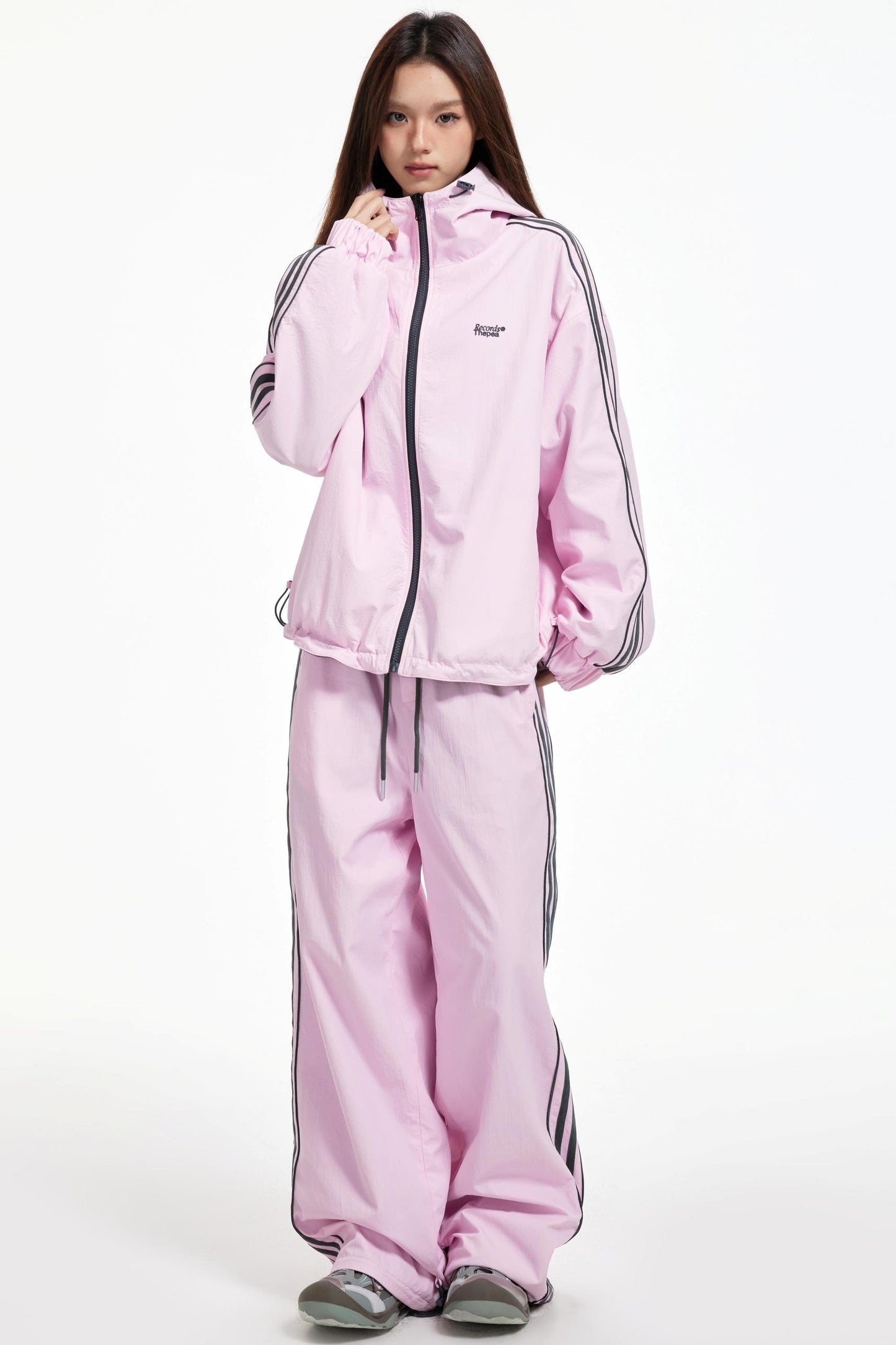 Lux Stripe Hooded Jacket Set-Up