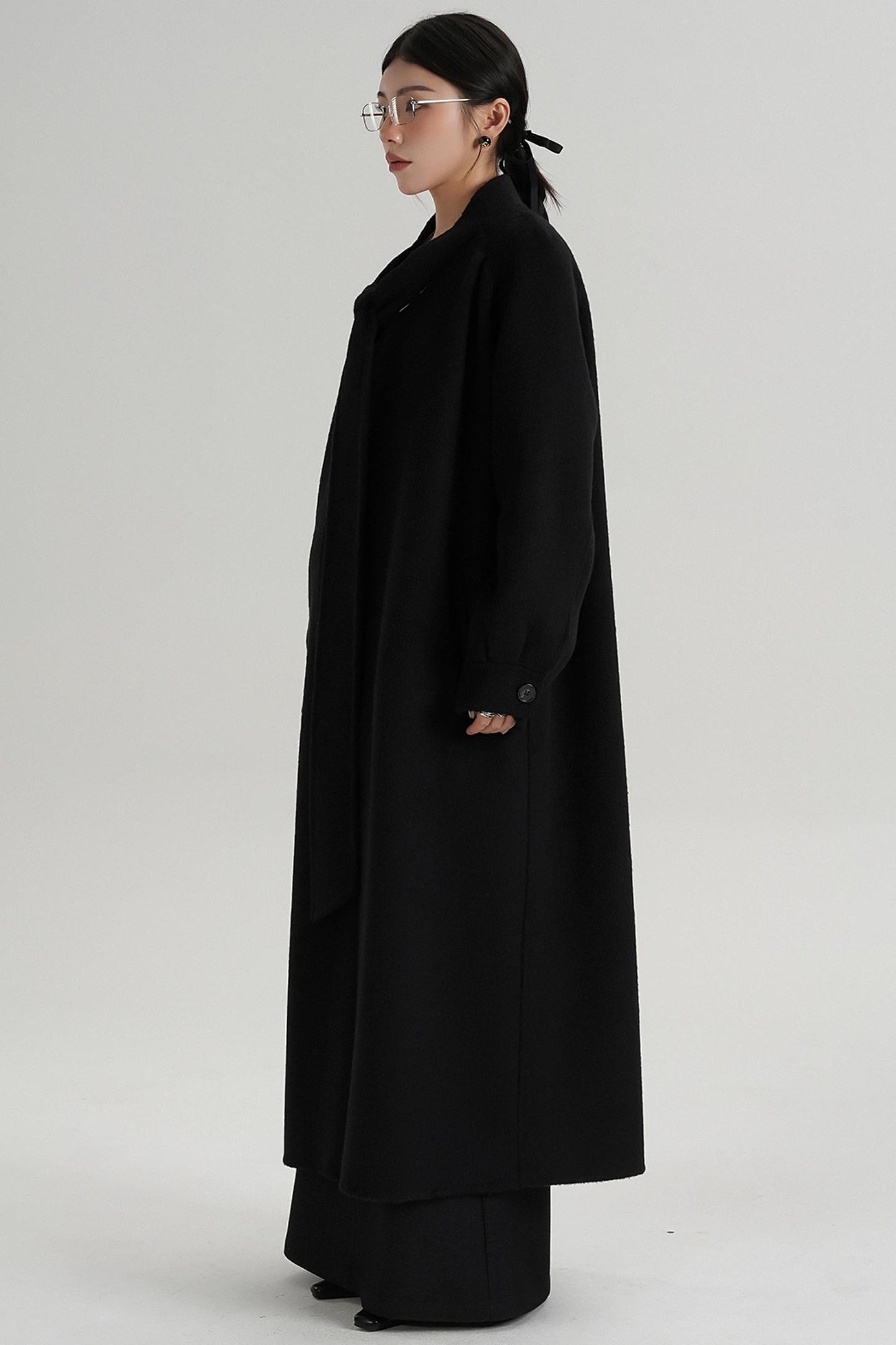 Temperament Woolen Long Coat