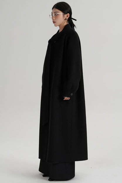 Temperament Woolen Long Coat