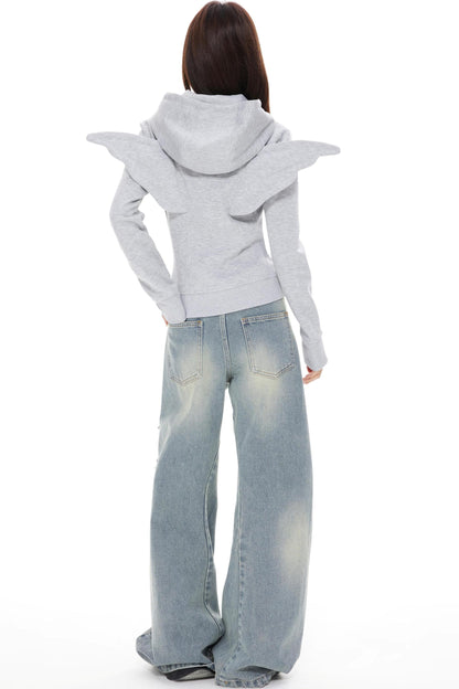 Blue Distressed Denim Pants