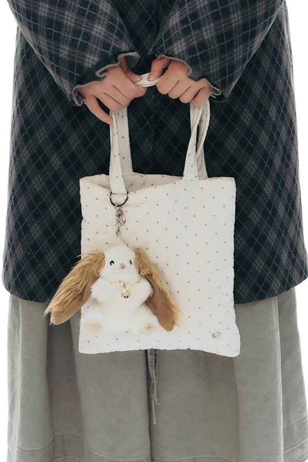 Diamond Quilted Cotton Bag