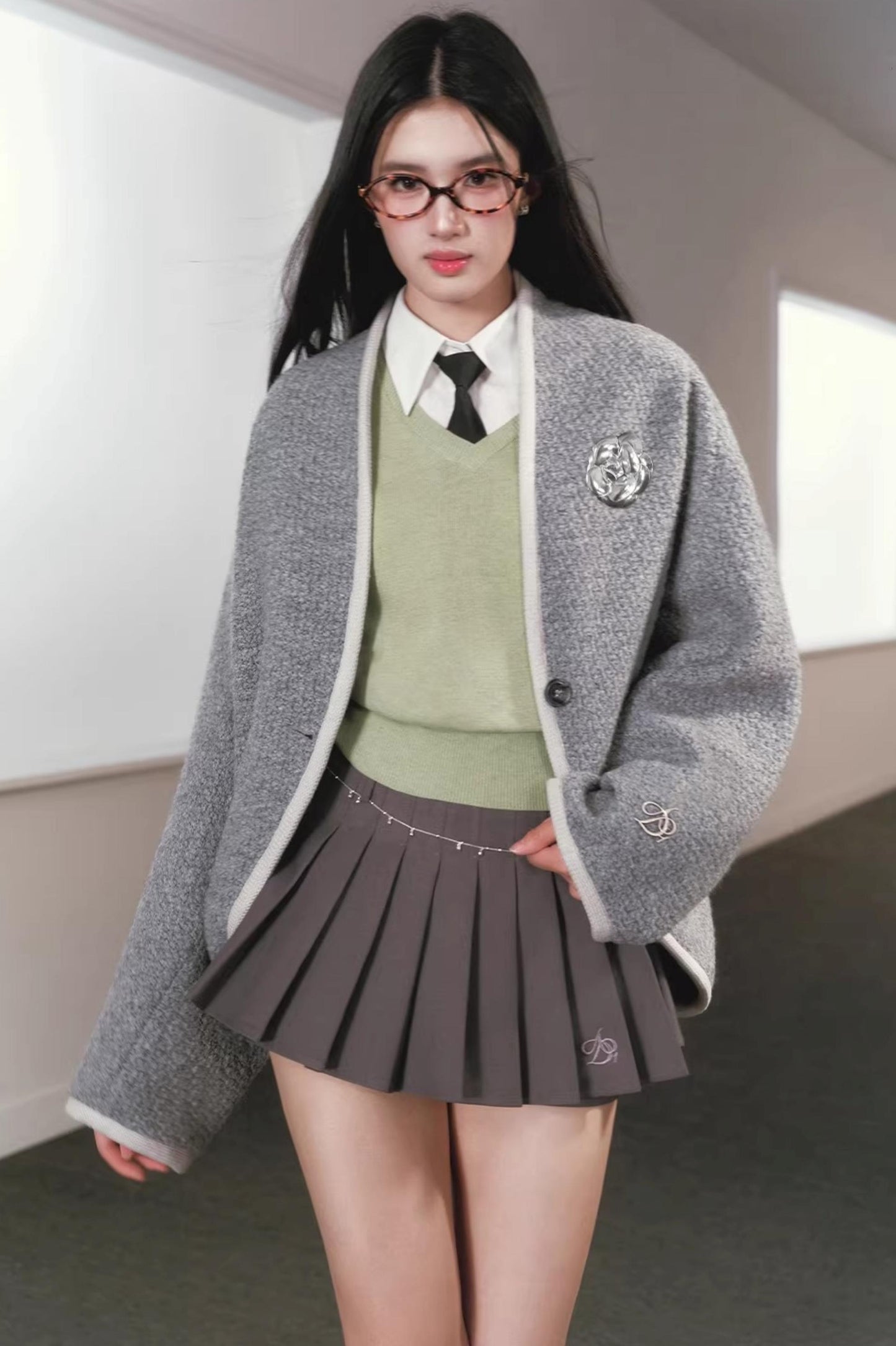 Batwing Wool Cocoon Coat Set-Up